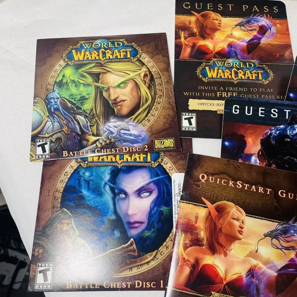 World of Warcraft: Battle Chest Blizzard Windows XP Vista 2007 Mac Game Chest